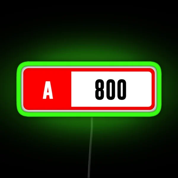 A 800 Forza Performance Index RGB Neon Sign