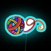 A Ball Of Rainbow On Black RGB Neon Sign - Image 2
