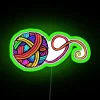 A Ball Of Rainbow On Black RGB Neon Sign - Image 3