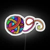 A Ball Of Rainbow On Black RGB Neon Sign - Image 4