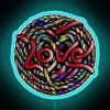 A Ball Of Yarn With The Word Love In It RGB Neon Sign