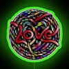 A Ball Of Yarn With The Word Love In It RGB Neon Sign - Image 3