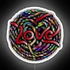 A Ball Of Yarn With The Word Love In It RGB Neon Sign - Image 4