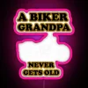 A Biker Grandpa Never Gets Old RGB Neon Sign - Image 6