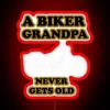 A Biker Grandpa Never Gets Old RGB Neon Sign - Image 2