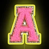 Customizable RGB LED Neon Sign with Glitter Varsity Letters and Color Change