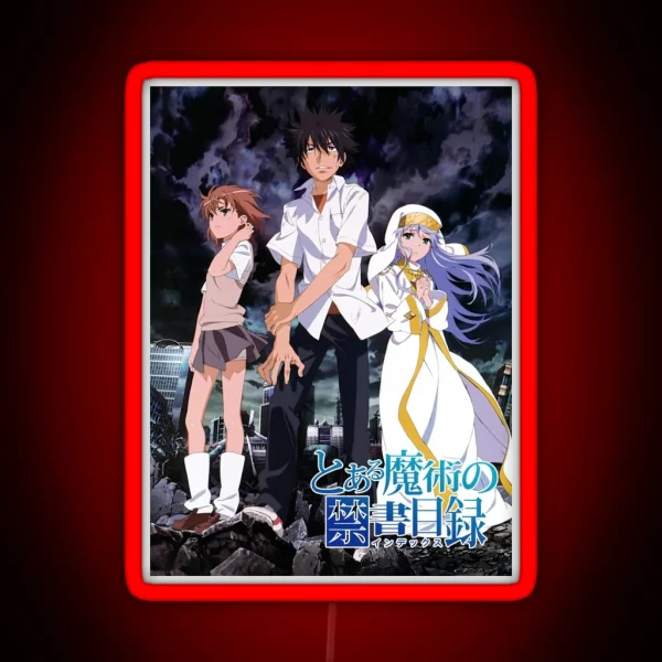 A Certain Magical Index Art Novel Series RGB Neon Sign