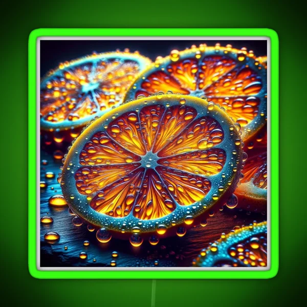 A Citrus Symphony RGB Neon Sign
