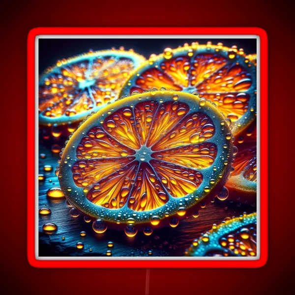 A Citrus Symphony RGB Neon Sign