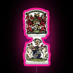 A Complete Guide To Heraldry Plate III Arms Of The Duke Of Argyle Arms Of Sir William Gordon Cumming BT RGB Neon Sign