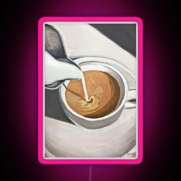 A Cup Of Coffee RGB Neon Sign