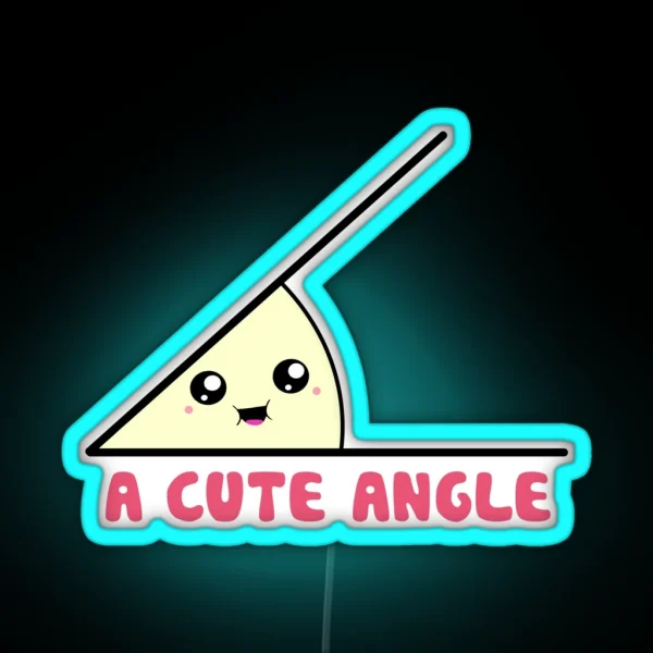 A Cute Acute Angle RGB Neon Sign