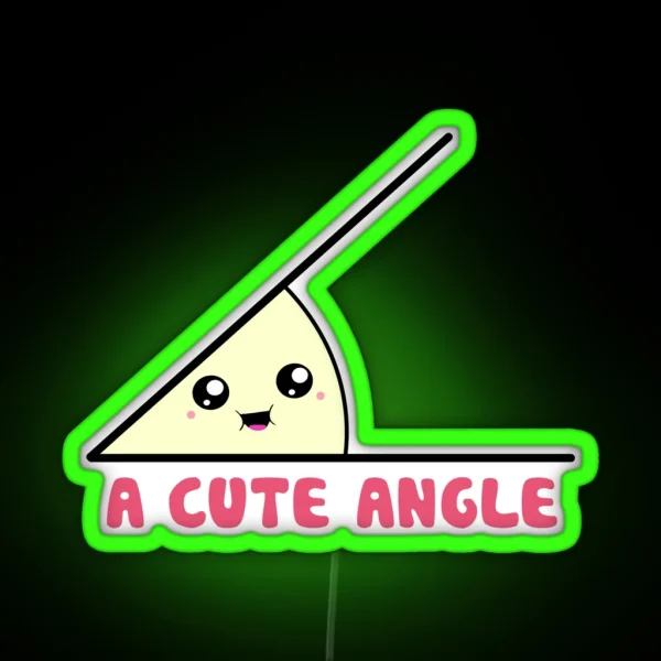A Cute Acute Angle RGB Neon Sign