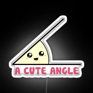 A Cute Acute Angle RGB Neon Sign