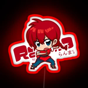 A Cute Chibi Of Ranma 1 2 Fan Art RGB Neon Sign