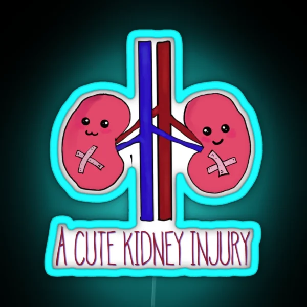 A Cute Kidney Injury RGB Neon Sign