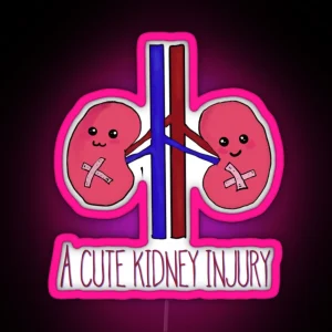 A Cute Kidney Injury RGB Neon Sign