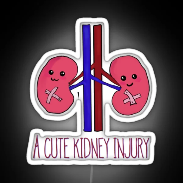 A Cute Kidney Injury RGB Neon Sign