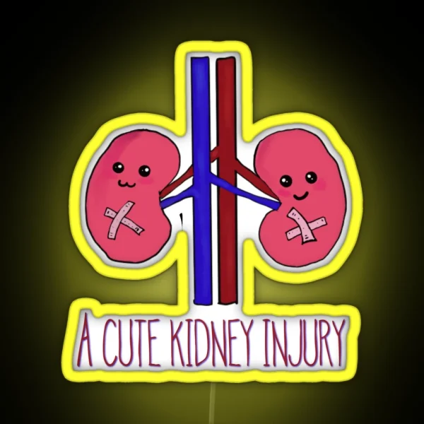 A Cute Kidney Injury RGB Neon Sign