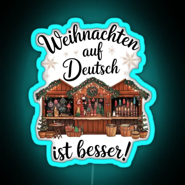 A German Christmas Weihnachten Auf Deutsch RGB Neon Sign