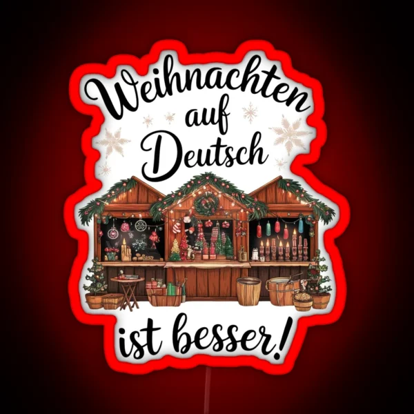 A German Christmas Weihnachten Auf Deutsch RGB Neon Sign