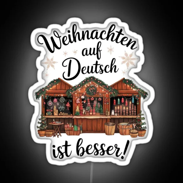 A German Christmas Weihnachten Auf Deutsch RGB Neon Sign