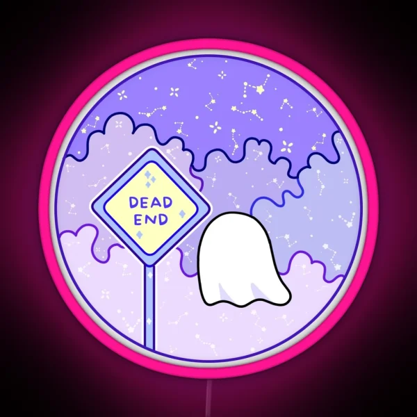A Ghost Has Reached A Dead End RGB Neon Sign