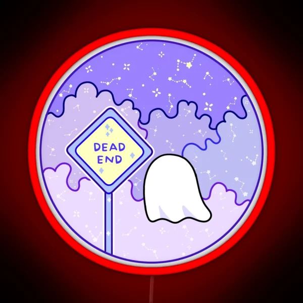 A Ghost Has Reached A Dead End RGB Neon Sign
