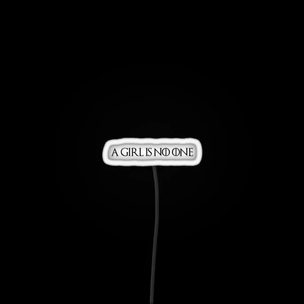 A Girl Is No One RGB Neon Sign
