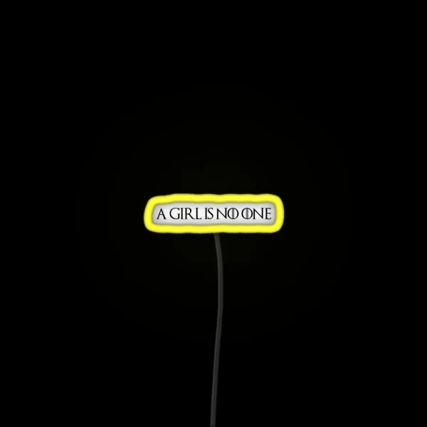 A Girl Is No One RGB Neon Sign