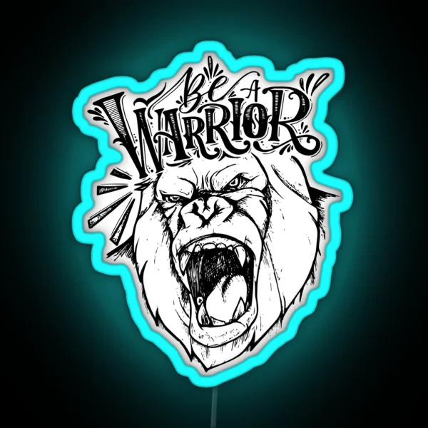 A GORILLA MINDSET RGB Neon Sign