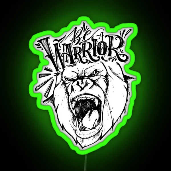 A GORILLA MINDSET RGB Neon Sign