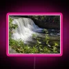 A Hiding Waterfall RGB Neon Sign