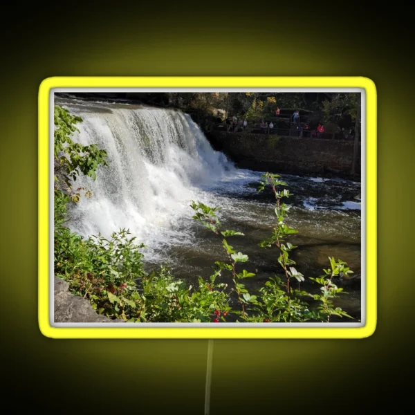 A Hiding Waterfall RGB Neon Sign