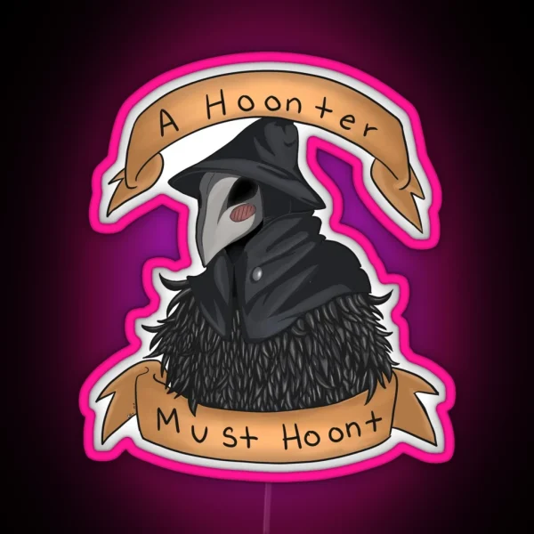 A Hoonter Must Hoont Eileen The Crow RGB Neon Sign