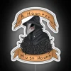 Whimsical Crow Neon Sign with Bold RGB Color Accents