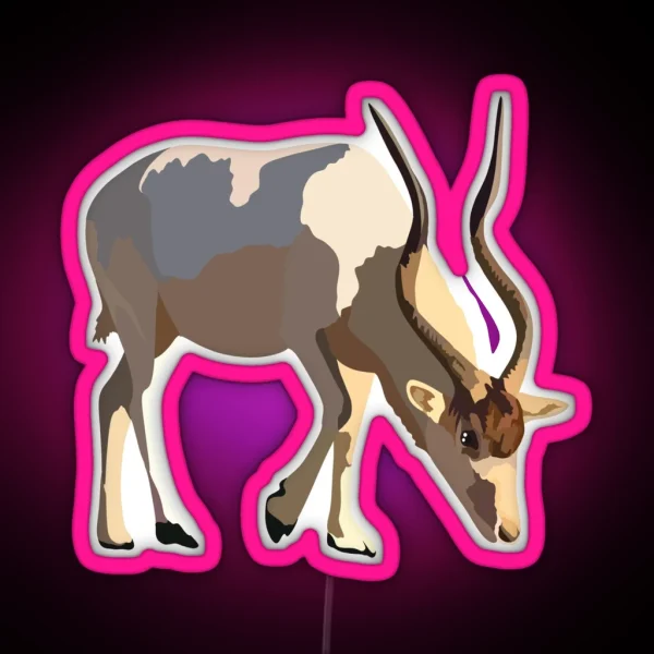 A Is For Addax RGB Neon Sign