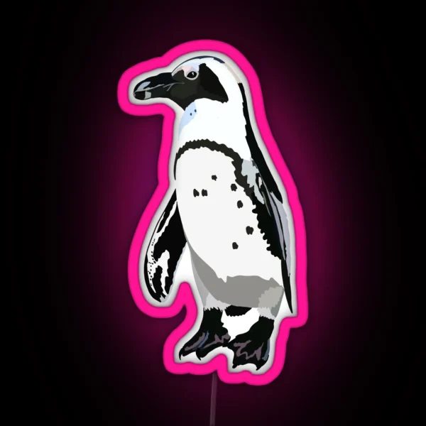 A Is For African Penguin RGB Neon Sign