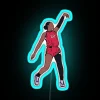 A Ja Wilson Holds The Release RGB Neon Sign - Image 3