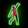 A Ja Wilson Holds The Release RGB Neon Sign - Image 4