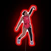 A Ja Wilson Holds The Release RGB Neon Sign - Image 2