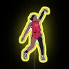 A Ja Wilson Holds The Release RGB Neon Sign - Image 6