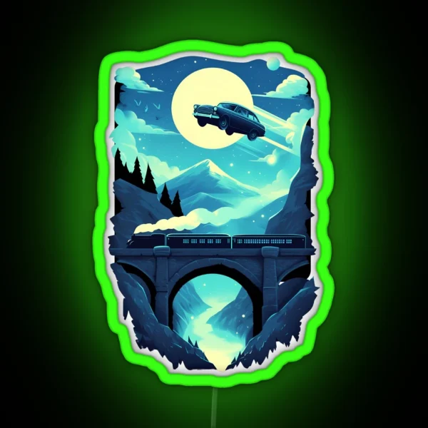 A Journey Through The Night Fantasy RGB Neon Sign