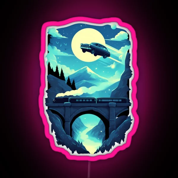 A Journey Through The Night Fantasy RGB Neon Sign