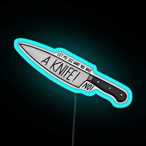 A Knife RGB Neon Sign