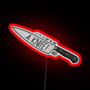 A Knife RGB Neon Sign