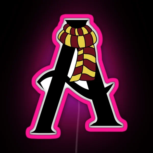 A Letter Harry P Magic School Griffin RGB Neon Sign