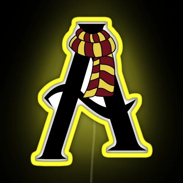 A Letter Harry P Magic School Griffin RGB Neon Sign