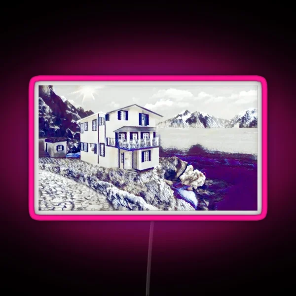 A Little Corner Of Greece RGB Neon Sign