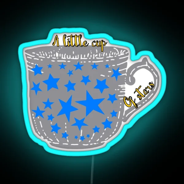 A Little Cup Of Stars RGB Neon Sign